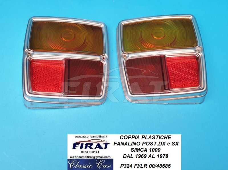 PLASTICA FANALINO SIMCA 1000 69 - 78 POST.DX E SX (P324)